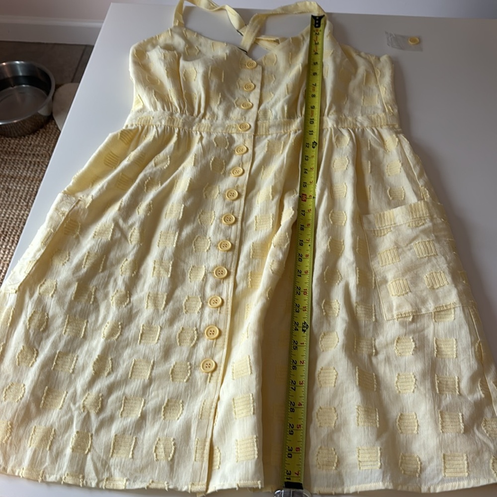 ModCloth | NWT Casual Eyelet Pocket Dress Yellow Anthropologie - Picture 11 of 11